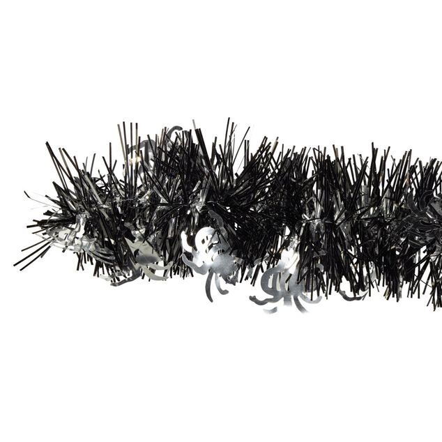 Guirlande Halloween fantaisie plastique noir ou orange 2m (2 mod&egrave;les)