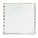 Miroir contour strass 10x10cm - 2 modèles rond ou carré