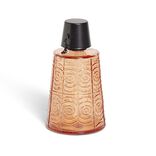 Torche de table pour huile citronnelle m&eacute;tal et verre rouge &Oslash;9xH16,5cm