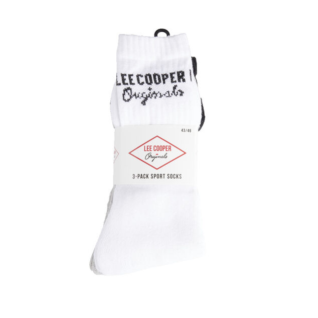 Lot de 3 paires de chaussettes Lee Cooper homme coton 43/46