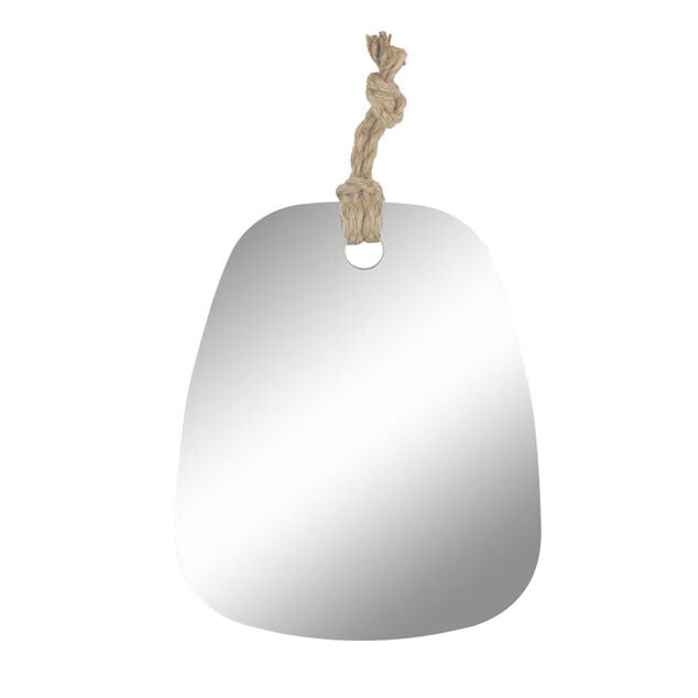 Miroir avec corde &agrave; suspendre 25xH30cm