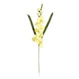 Fleurs artificielles glaïeul jaune ou orange 1 tige L75cm - 2 modèles