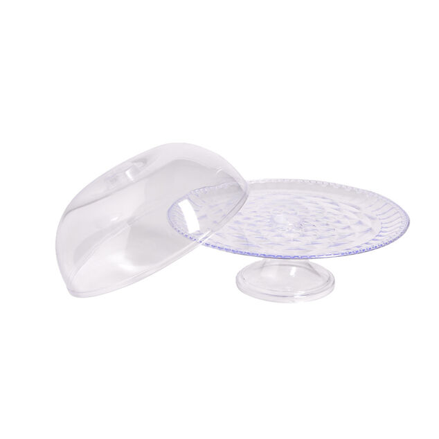 Cloche pour g&acirc;teau avec support sur pied &Oslash;30xH18cm