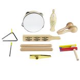 Instrument de musique enfant bois 10 pièces