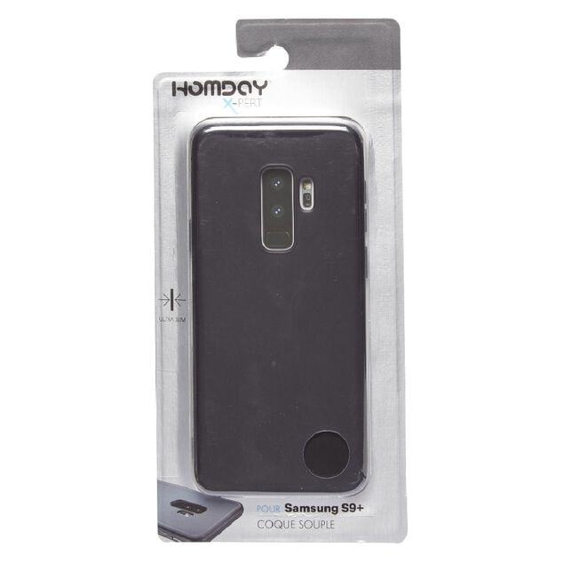 Coque souple noire pour Samsung Galaxy S9+