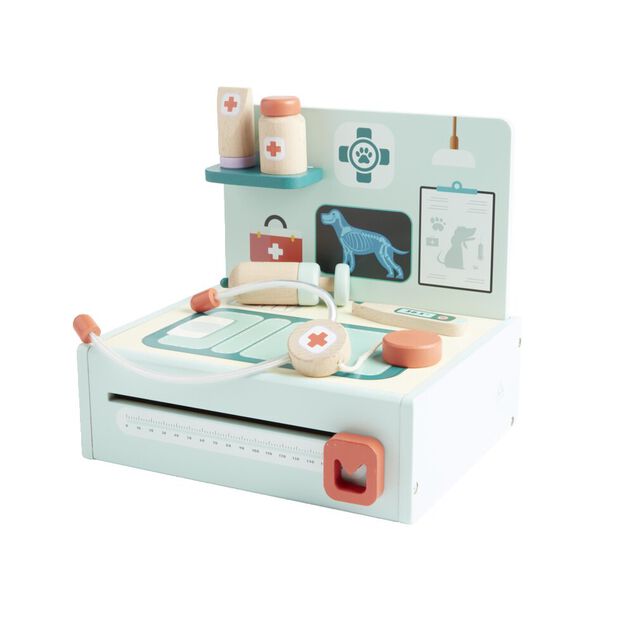 Set docteur en bois avec accessoires L30cm