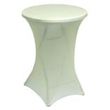 Housse de table haute Fiesta tissu extensible vert &Oslash;80xH110cm