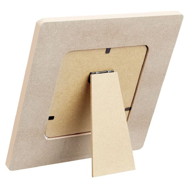 Cadre photo bois enfant d&eacute;cor animal 17x17cm pour photo 10x10cm (4 mod&egrave;les)