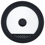 Couvercle universel verre et silicone &Oslash;29,5cm