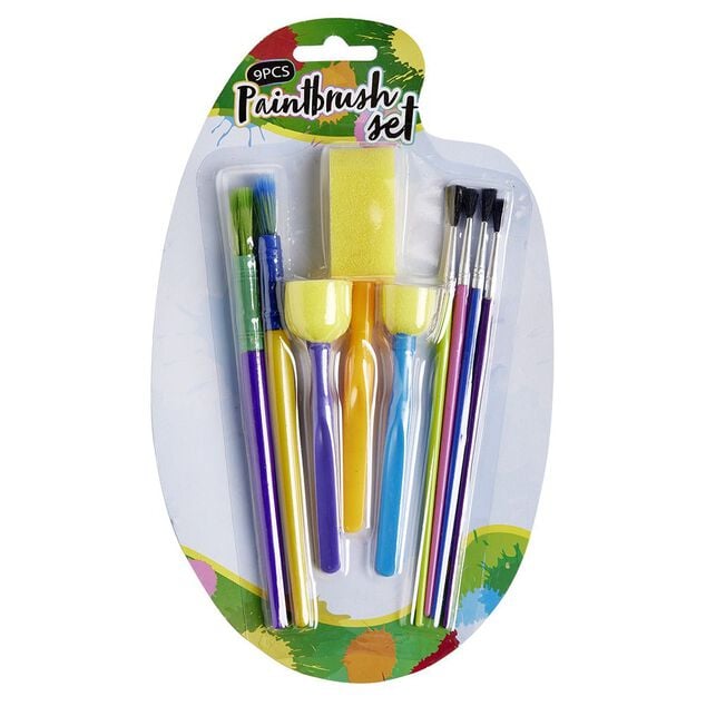 Set pinceau pour peinture 9 pi&egrave;ces