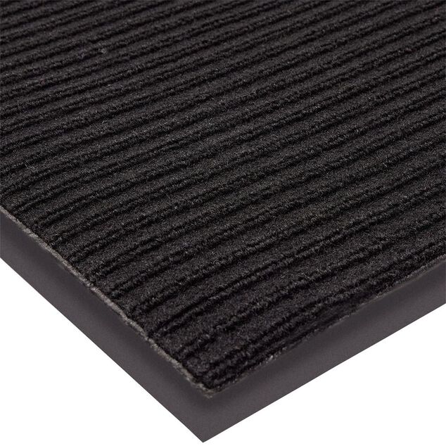 Tapis antipoussière antidérapant noir 160x60cm