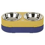 Gamelle double chien 2-en-1 anti glouton