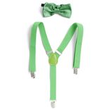 Bretelles fantaisie unies avec noeud papillon (3 mod&egrave;les)