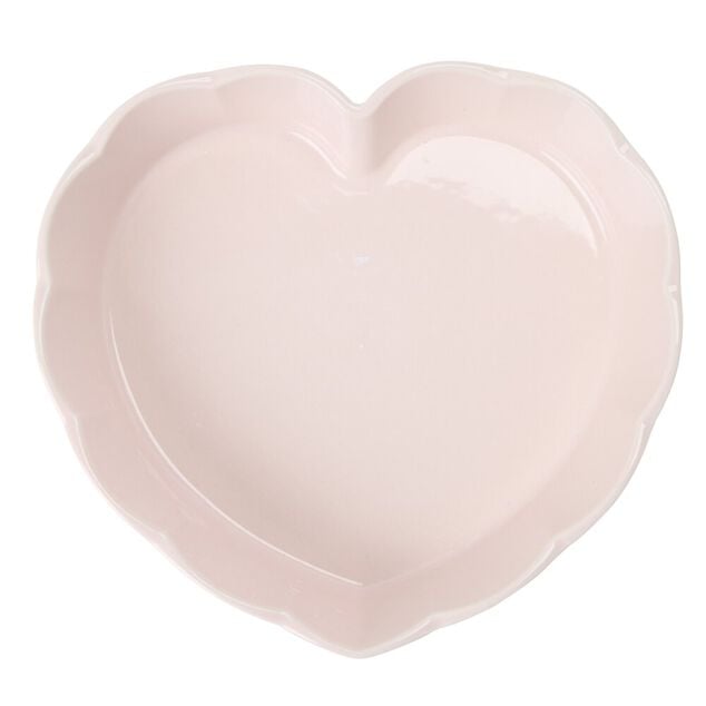 Moule &agrave; g&acirc;teau forme coeur en c&eacute;ramique 24,5x26,5cm (2 mod&egrave;les)