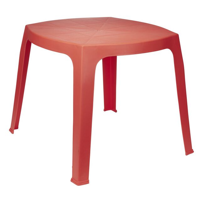 Table de jardin enfant plastique Viva rose 56x51xH45cm