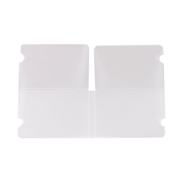 Porte masque pliable format de poche blanc transparent