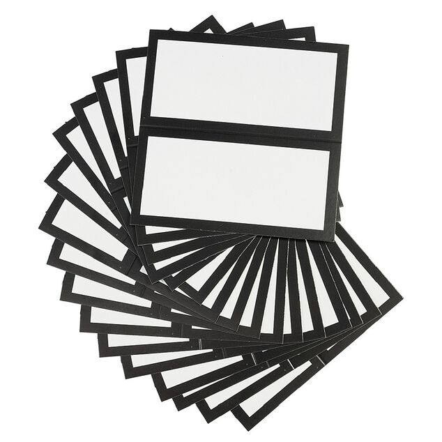 Chevalet marque place x 20 noir et blanc
