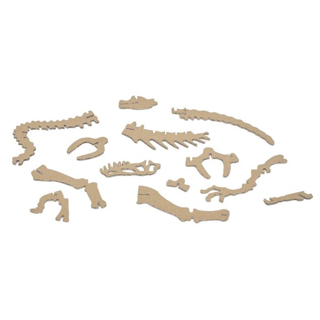 Puzzle 3D en papier carton brun (4 modèles)