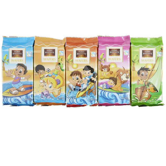 Gaufrette fourr&eacute;e chocolat 5x45gr