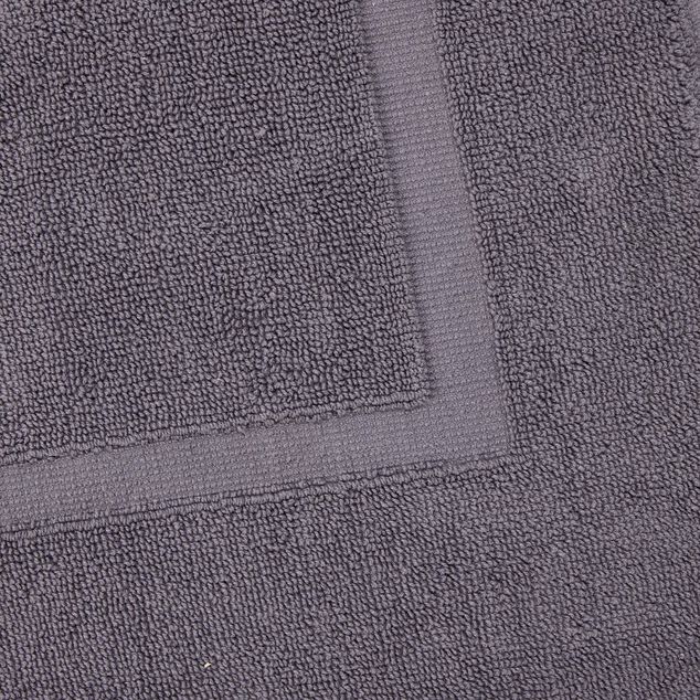 Tapis de bain coton gris 50x80cm