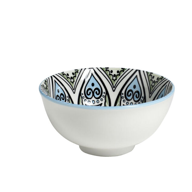 Bol décor oriental porcelaine Ø11,5xH6cm