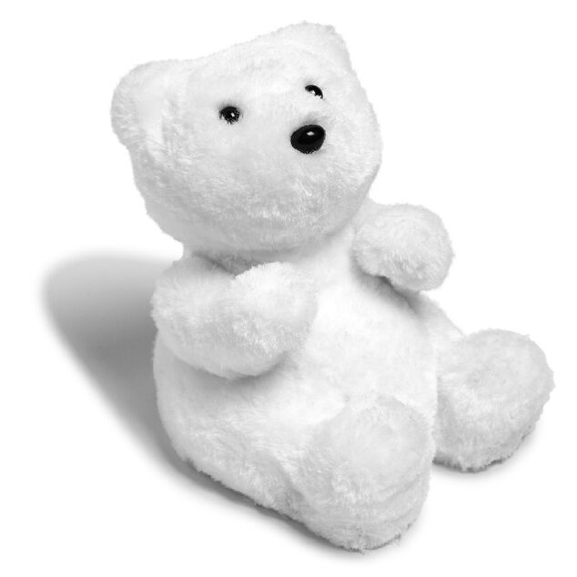 Ourson assis blanc &agrave; poser d&eacute;co No&euml;l