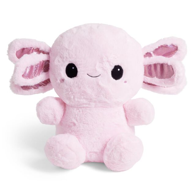 Peluche salamandre L35cm polyester rose