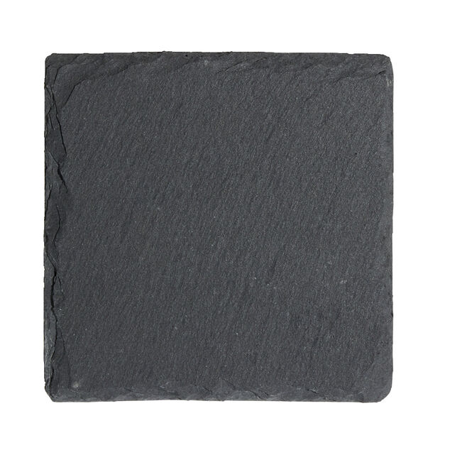 Dessous de verre carr&eacute; en ardoise 10x10cm