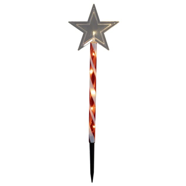 D&eacute;coration de No&euml;l &agrave; planter x6 lumineux 48LED &eacute;toile ou sapin H45cm (2 mod&egrave;les)