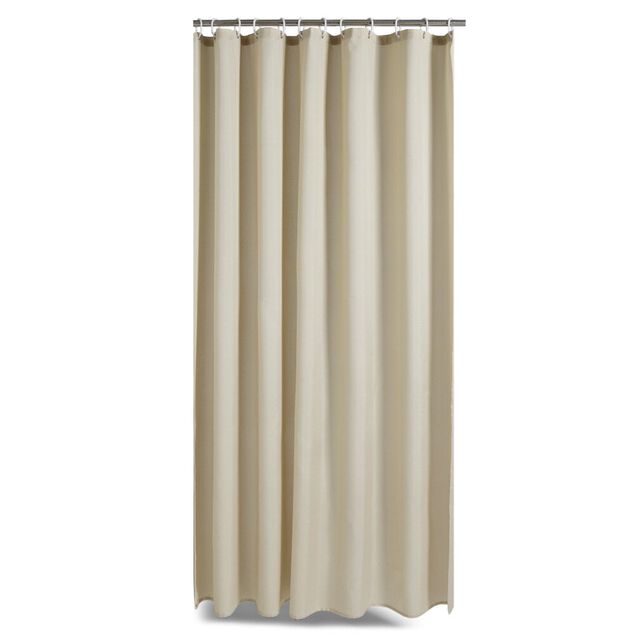 Rideau de douche effet lin 180x200cm polyester beige