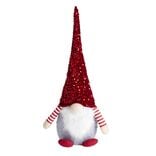 Décoration de Noël à poser gnome rouge 30x15xH73cm