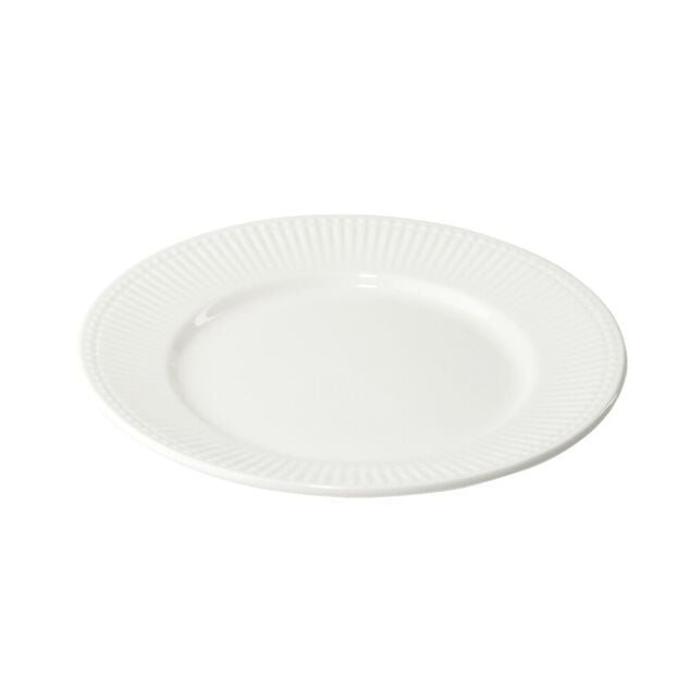 Assiette &agrave; dessert Colombe en porcelaine blanche &Oslash;19cm