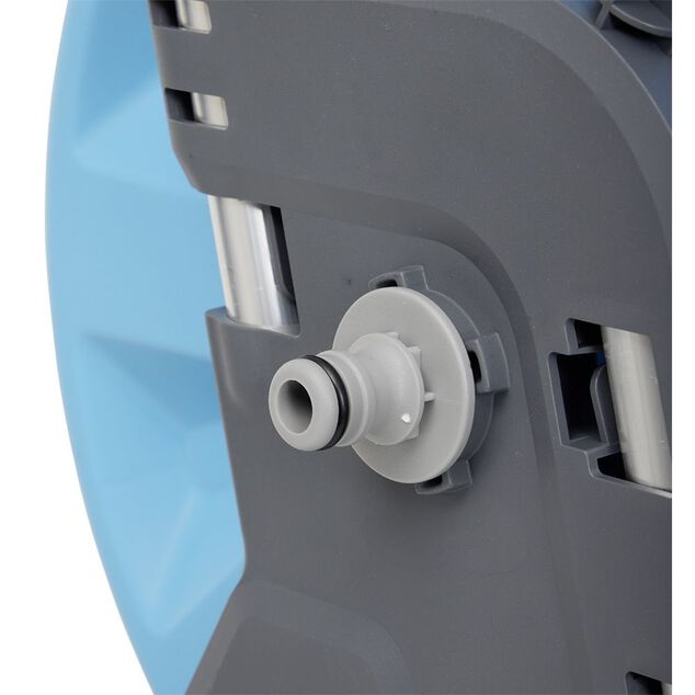 D&eacute;vidoir sur roues avec tuyau 15 m vert