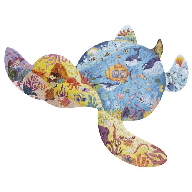 Puzzle enfant forme animaux 80&agrave;200 pi&egrave;ces carton (4 mod&egrave;les)