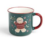 Lot de 4 mugs en céramique décor Noël 365ml