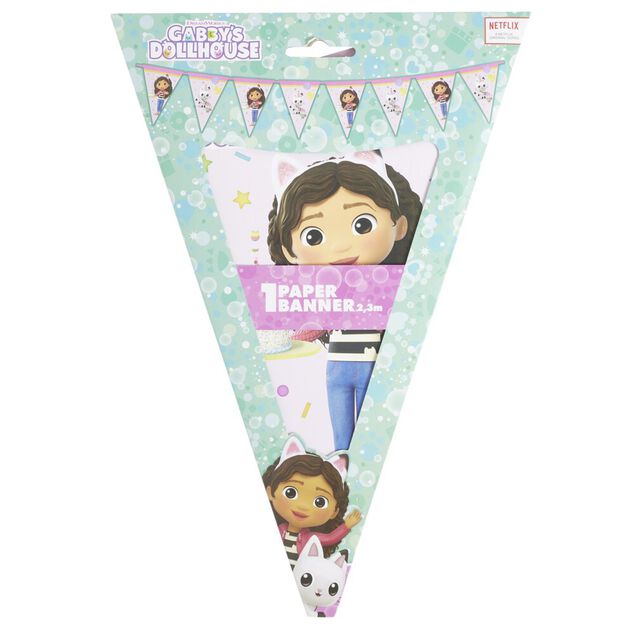 Guirlande fanion Gabby's Dollhouse 2m