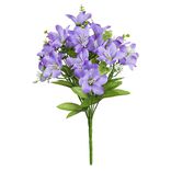 Piquet de fleurs artificielles orchid&eacute;e violet