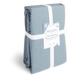 Drap housse 160x200cm 100% coton bleu chin&eacute;