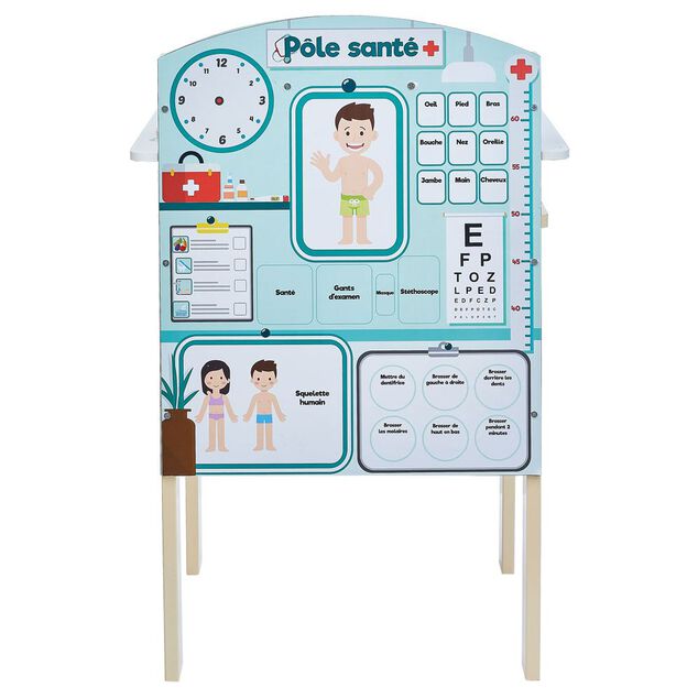 Stand v&eacute;t&eacute;rinaire 2-en-1 en bois certifi&eacute; FSC&reg;