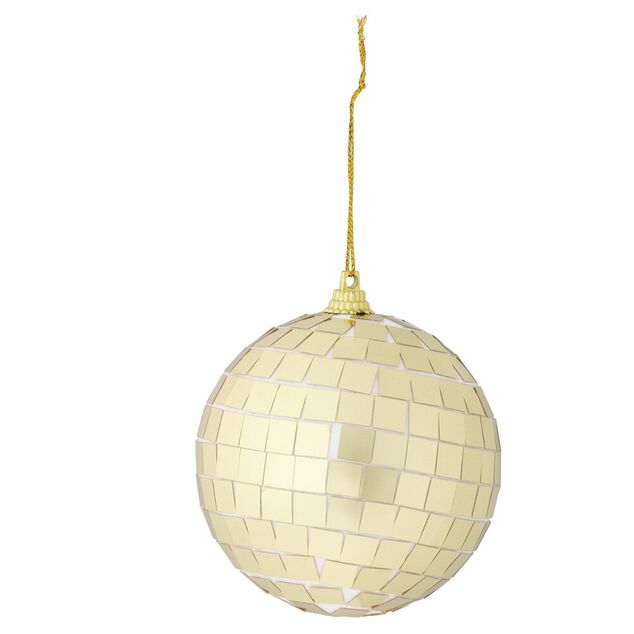 Boule de No&euml;l disco &agrave; suspendre &Oslash;8cm (4 mod&egrave;les)