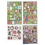 Planche de stickers de Noël