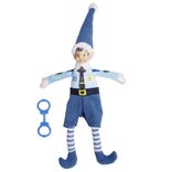 Lutin farceur policier avec menottes bleu H36cm