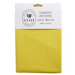 Coupon tissu coton 140x300cm jaune