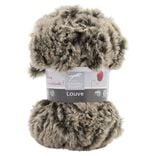 Fil à tricoter Louve marron 50 g