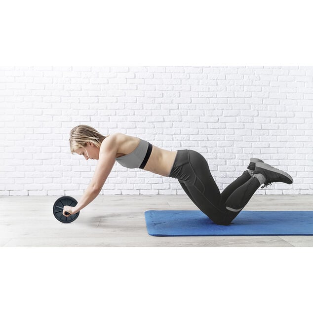 Roue abdominale musculation noir &Oslash;18xL25,5cm