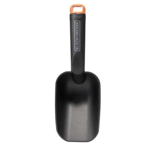 Pelle de rempotage plastique noire 28x7xH8,5cm
