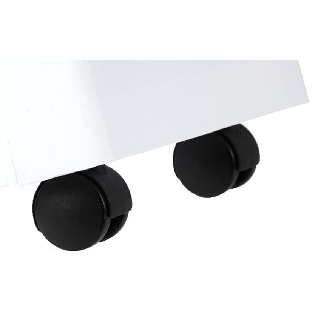 Desserte à roulettes blanche