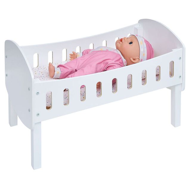 Lit pour poupon en bois