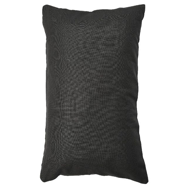 Housse de coussin rectangulaire gris