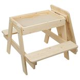 Table pique nique 2en1 bac &agrave; sable 60x80xH52cm